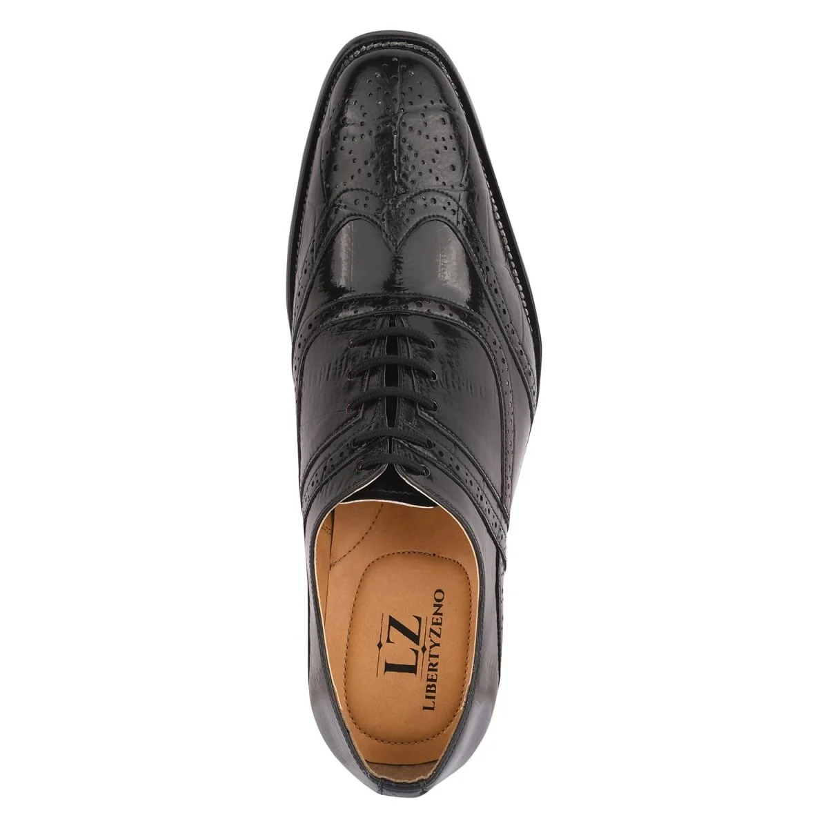 Liberty Zeno Dallas Genuine Leather Oxford Style Brogue Dress Shoes - Image 18