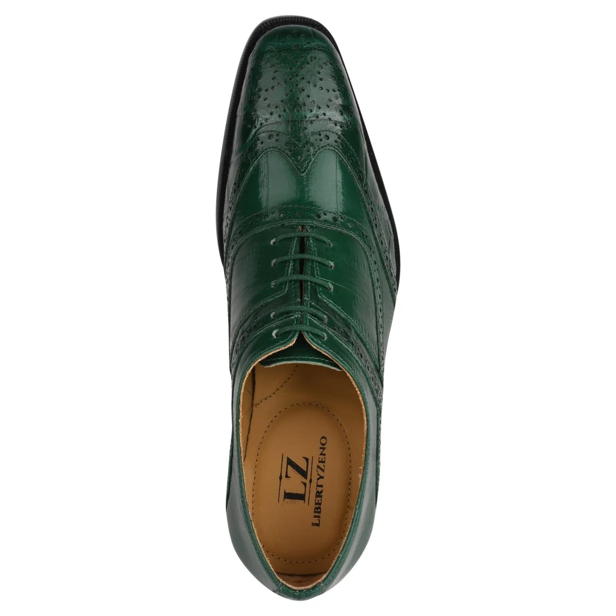 Liberty Zeno Dallas Genuine Leather Oxford Style Brogue Dress Shoes - Image 32