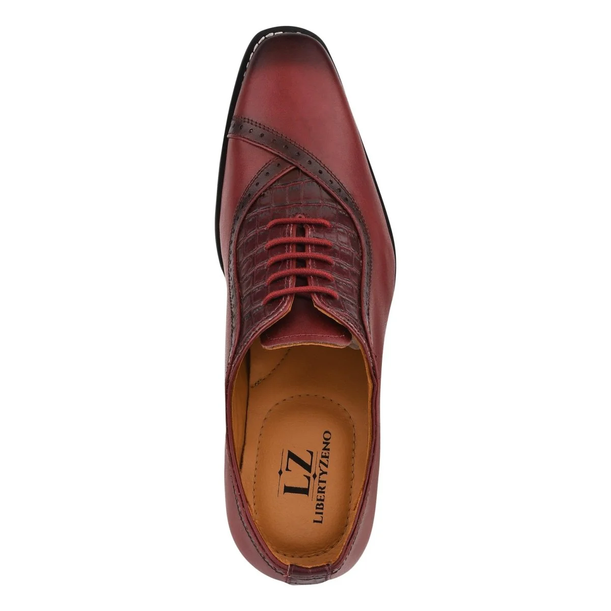Liberty Zeno Debonair Genuine Leather Oxford Style Dress Shoes For Men - Image 36