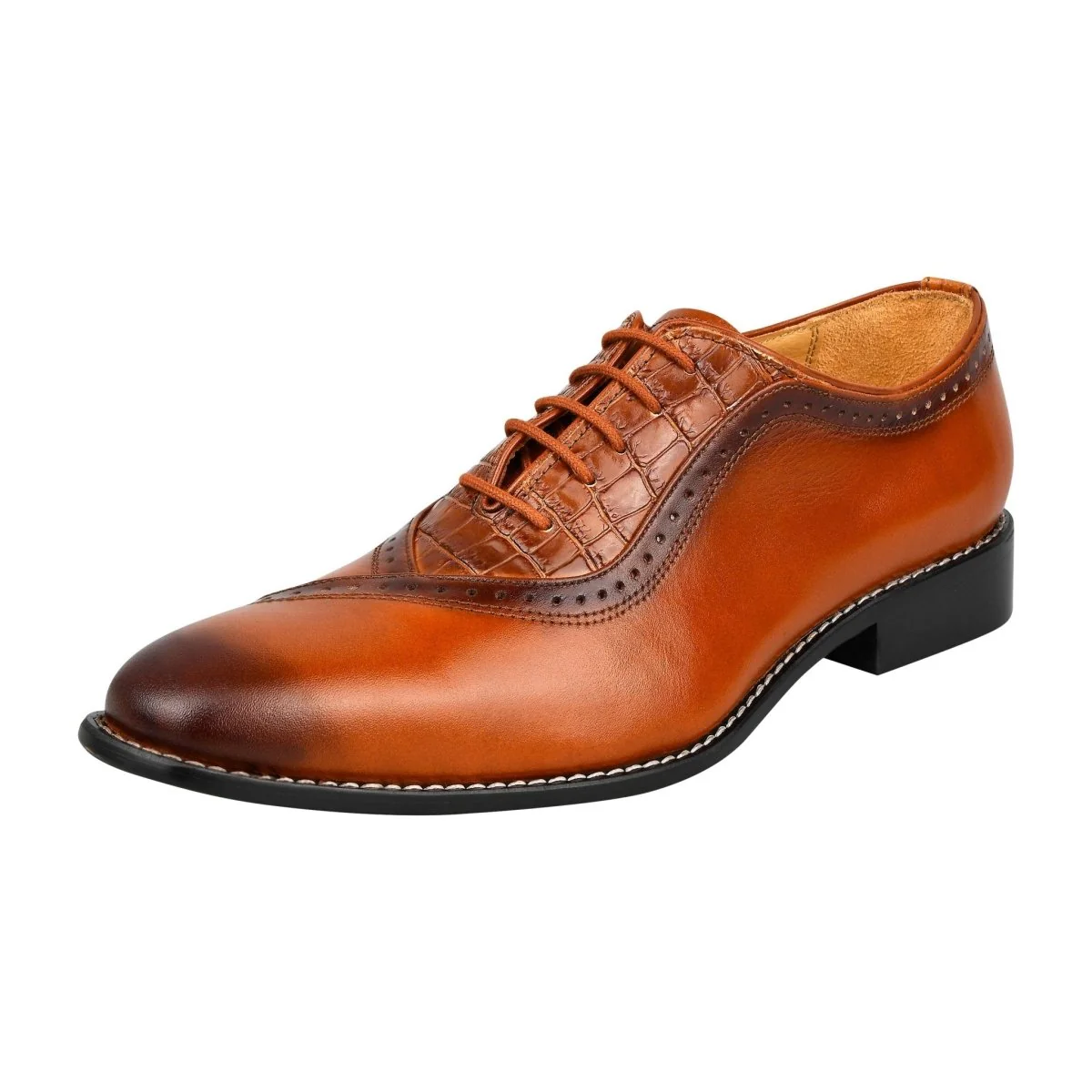 Liberty Zeno Debonair Genuine Leather Oxford Style Dress Shoes For Men - Image 40