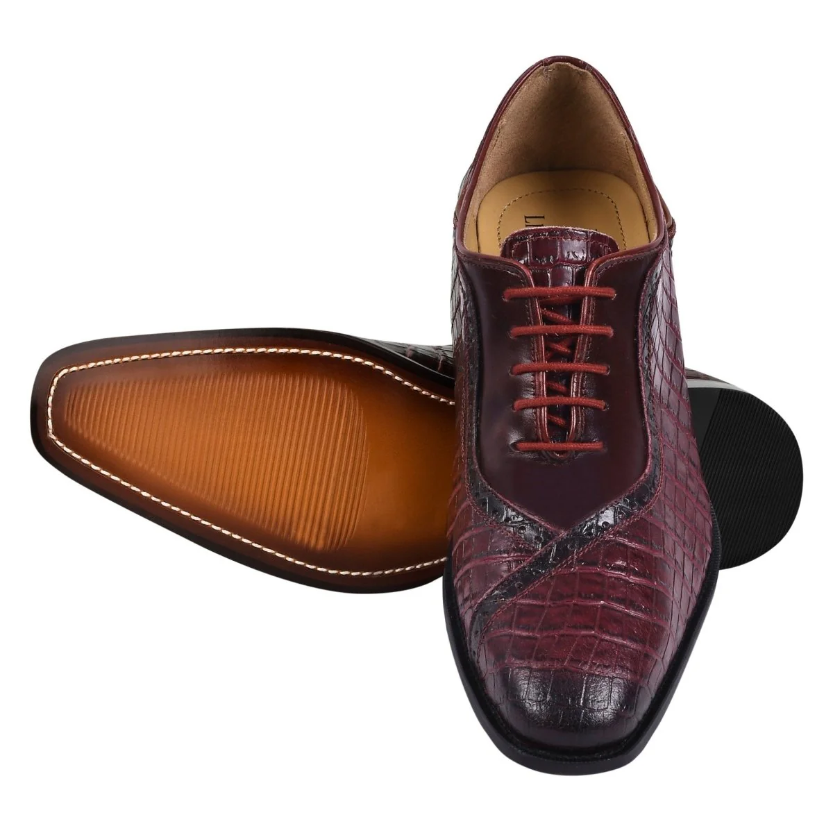 Liberty Zeno Debonair Genuine Leather Oxford Style Dress Shoes For Men - Image 41