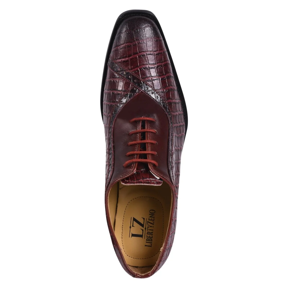 Liberty Zeno Debonair Genuine Leather Oxford Style Dress Shoes For Men - Image 43