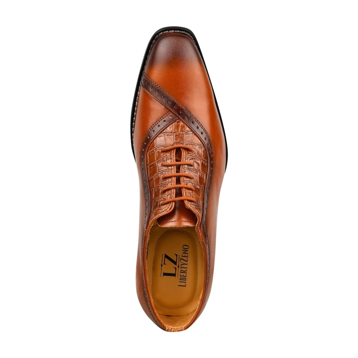 Liberty Zeno Debonair Genuine Leather Oxford Style Dress Shoes For Men - Image 49