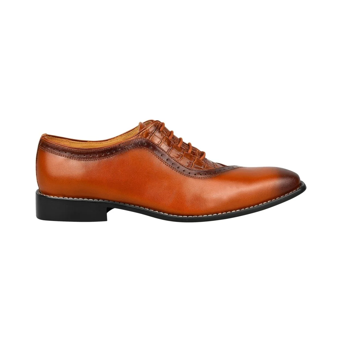 Liberty Zeno Debonair Genuine Leather Oxford Style Dress Shoes For Men - Image 50