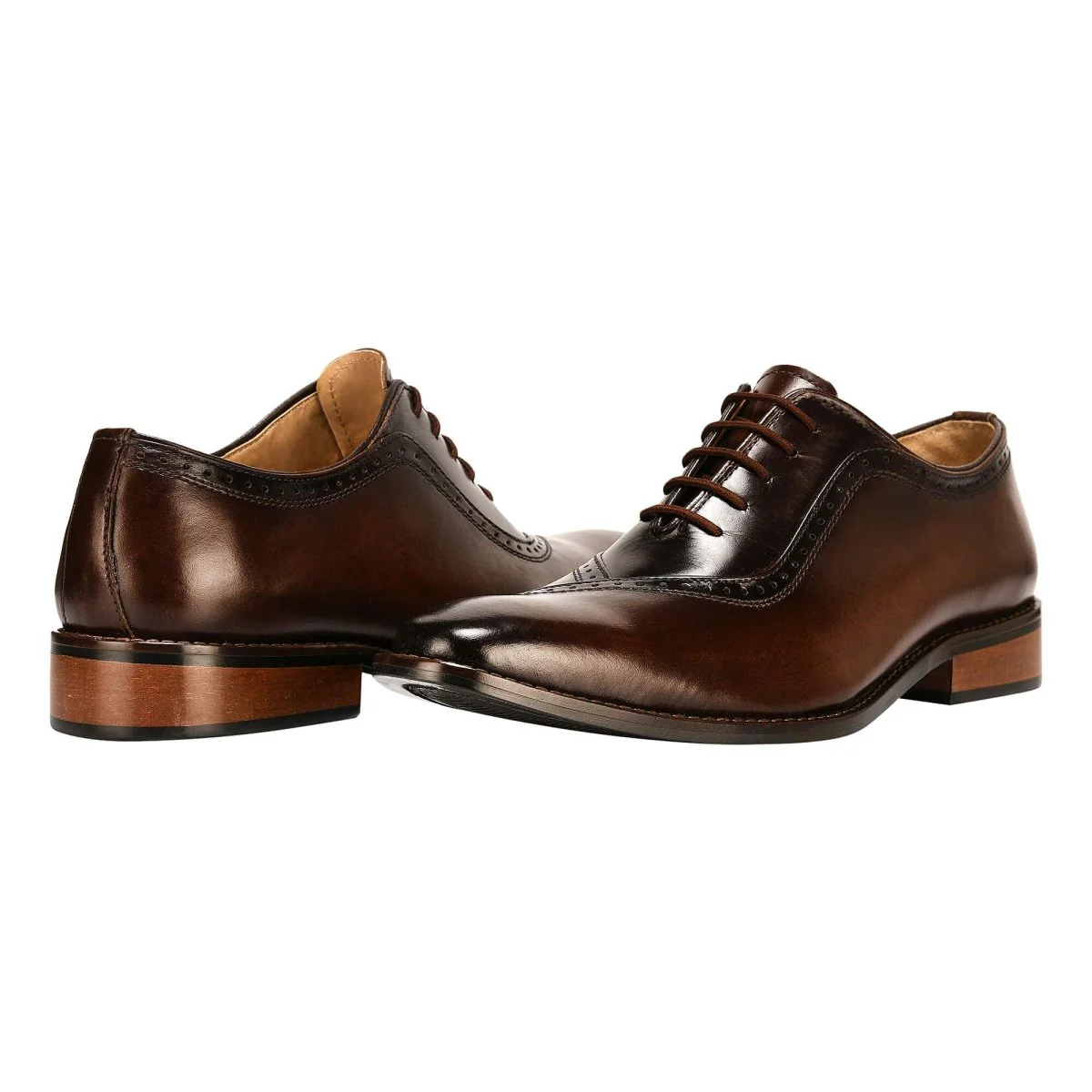 Liberty Zeno Debonair Genuine Leather Oxford Style Dress Shoes For Men - Image 8
