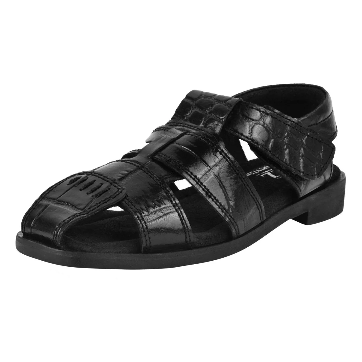 Liberty Zeno DYTAN Kids Genuine Leather Fisherman Crocodile Print Design Sandals - Image 9
