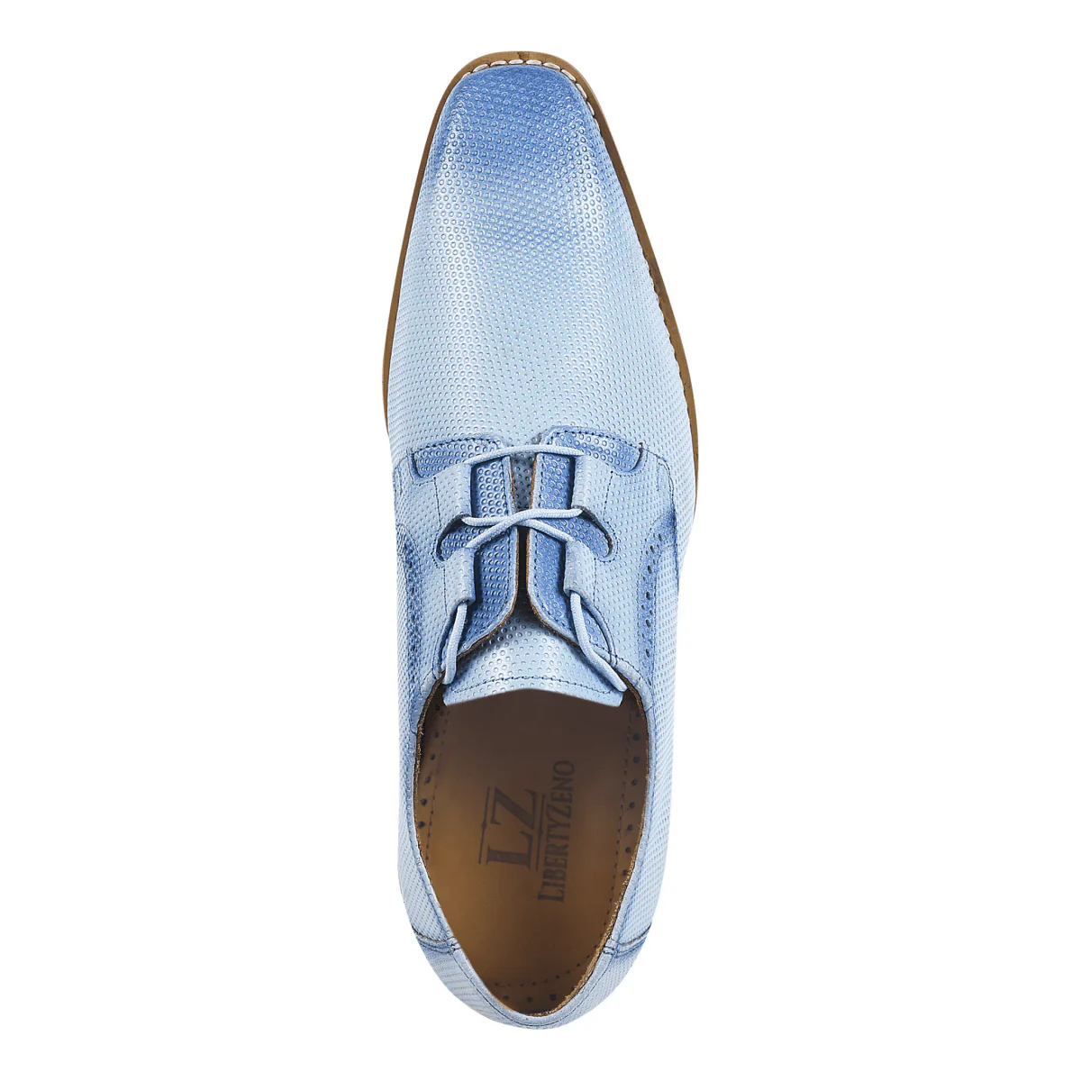 Liberty Zeno Eric Genuine Leather Oxford Style Lace-Up Dress Shoes For Men - Image 18