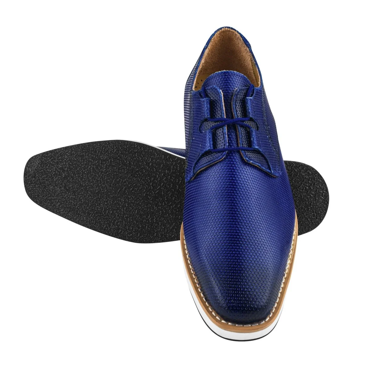 Liberty Zeno Eric Genuine Leather Oxford Style Lace-Up Dress Shoes For Men - Image 2