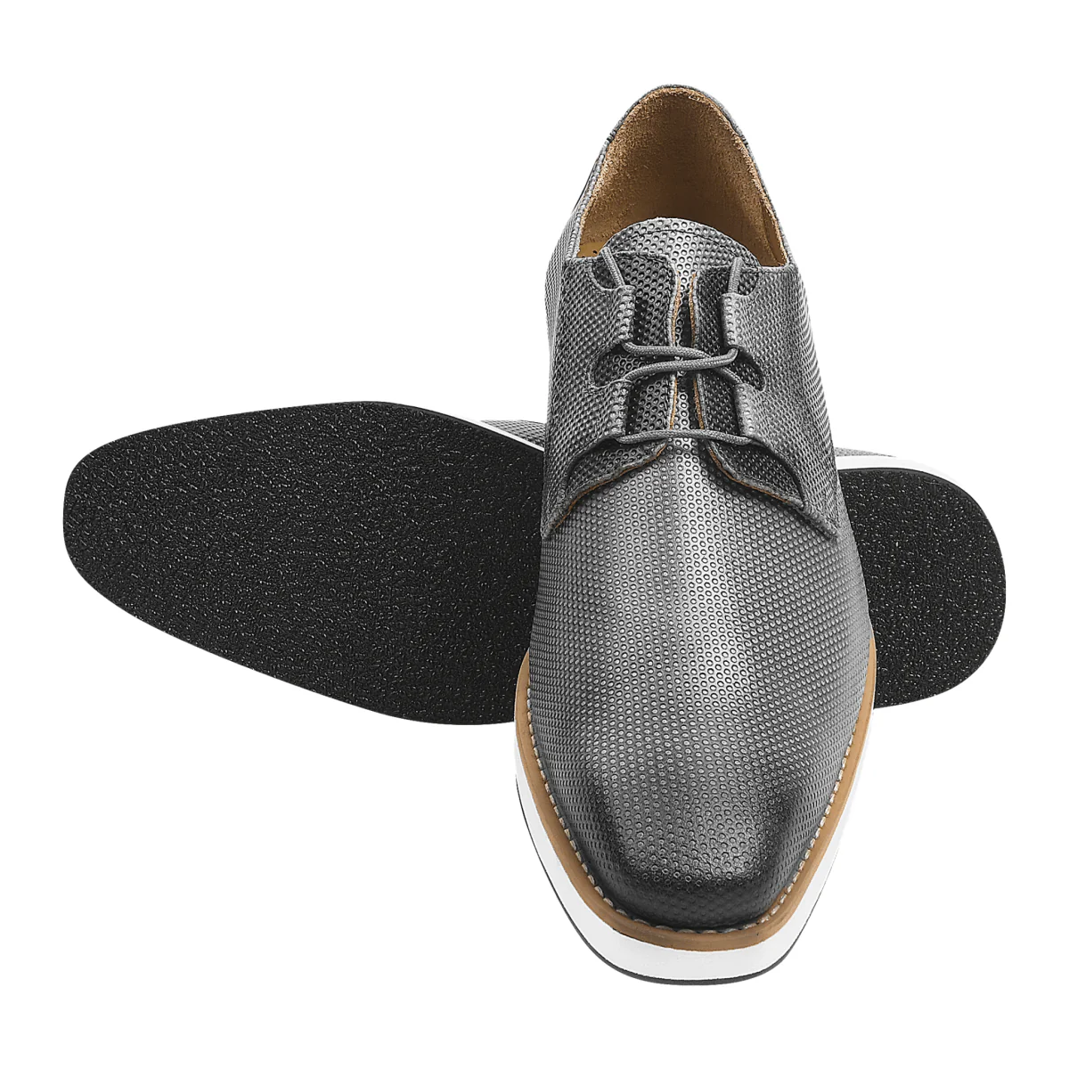 Liberty Zeno Eric Genuine Leather Oxford Style Lace-Up Dress Shoes For Men - Image 32