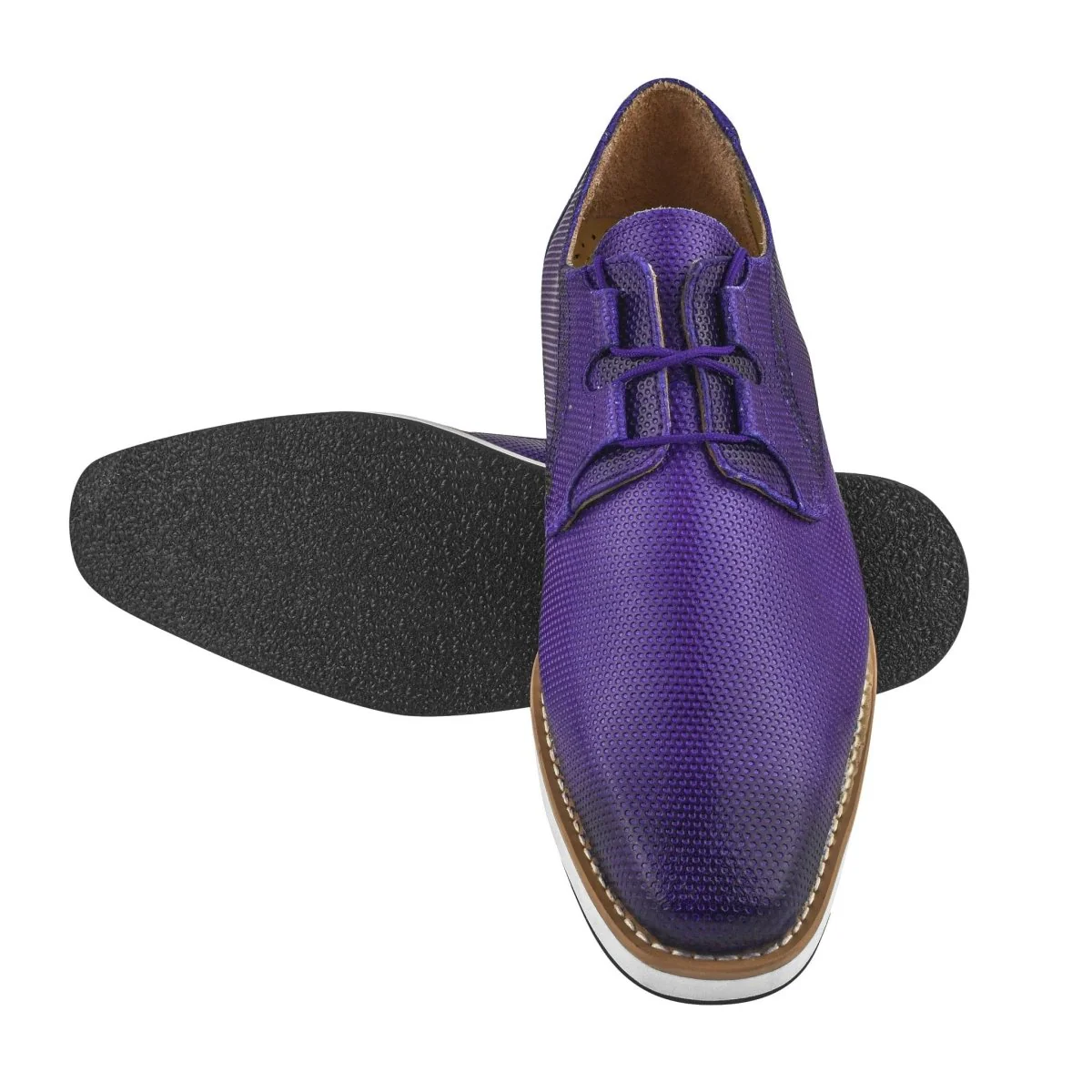 Liberty Zeno Eric Genuine Leather Oxford Style Lace-Up Dress Shoes For Men - Image 9