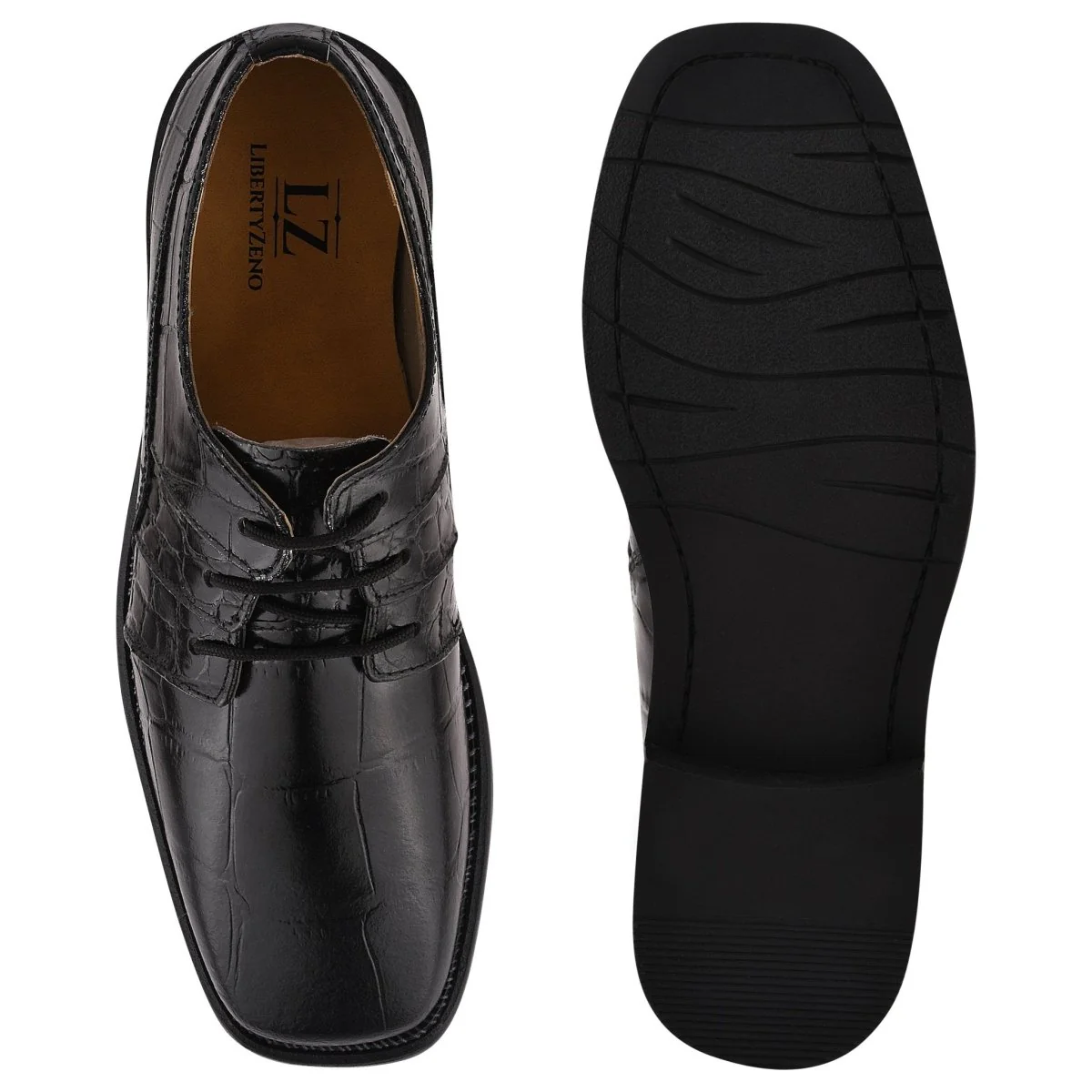 Liberty Zeno Fluky Leather Oxford Style Dress Shoes - Image 5