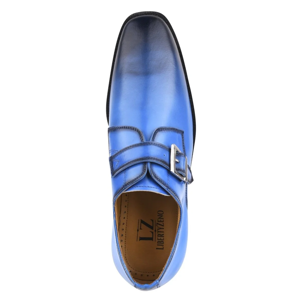 Liberty Zeno GLORIA Genuine Leather Oxford Style Monk Straps Shoe - Image 12
