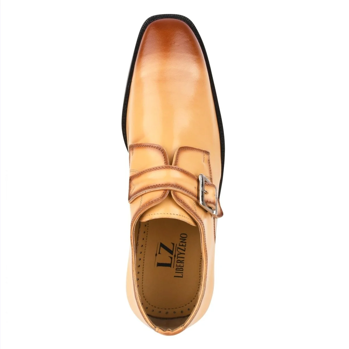 Liberty Zeno GLORIA Genuine Leather Oxford Style Monk Straps Shoe - Image 19