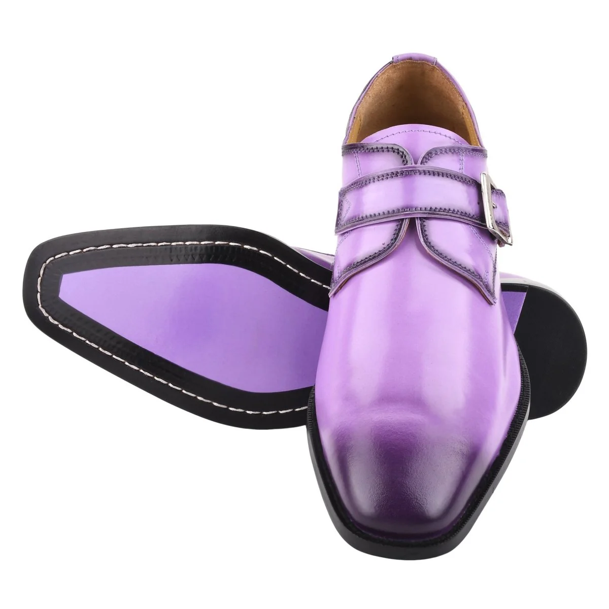 Liberty Zeno GLORIA Genuine Leather Oxford Style Monk Straps Shoe - Image 2