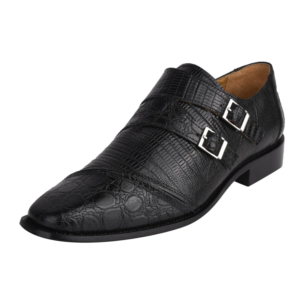 Liberty Zeno Grace Men’s Double Monk Strap Dress Shoes – Genuine Leather Oxford Style Formal Shoes - Image 21