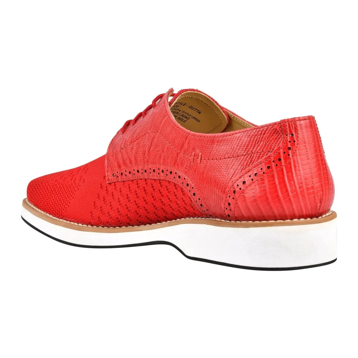 Liberty Zeno Gutta Lizard Print Leather Textile Casual Sneakers - Image 5