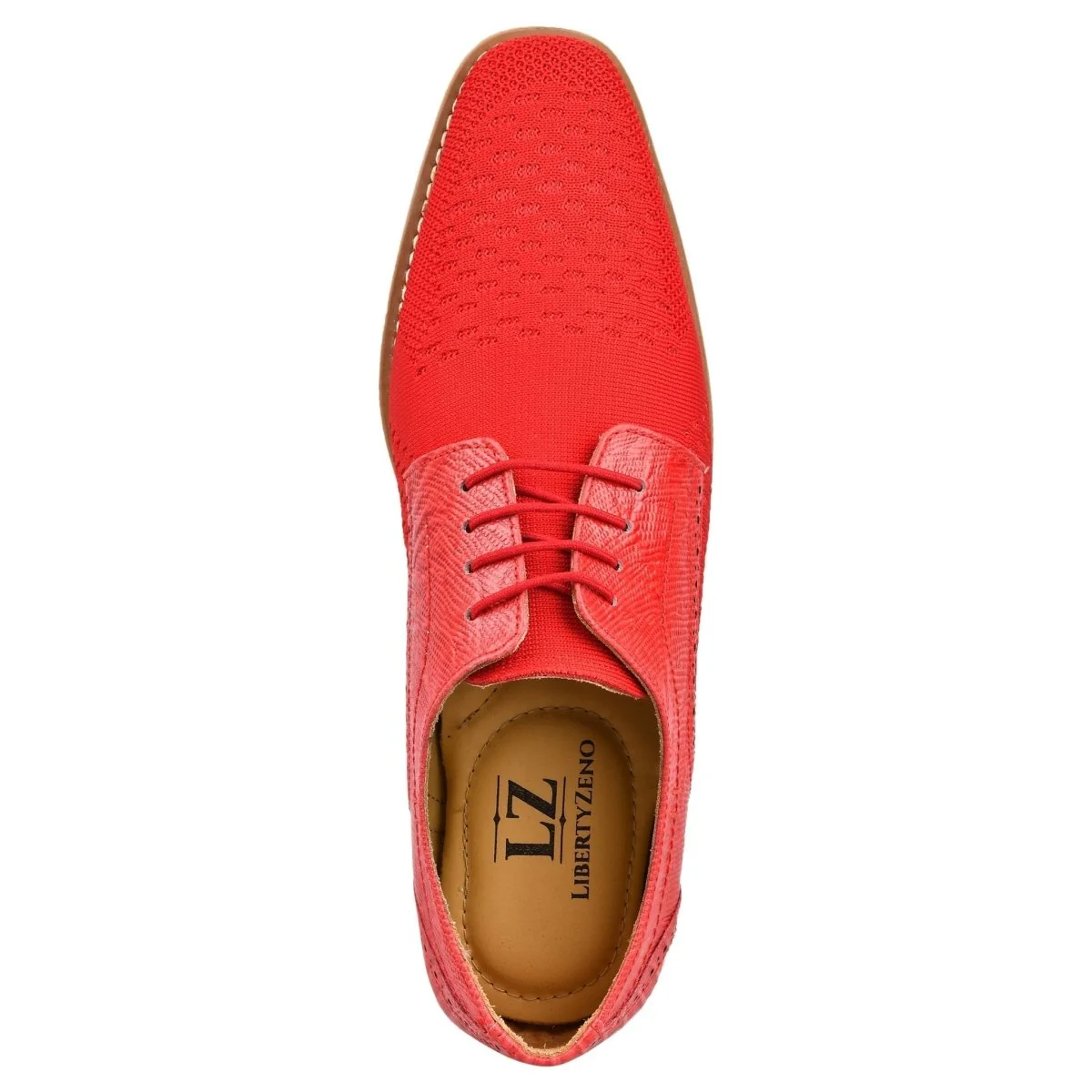 Liberty Zeno Gutta Lizard Print Leather Textile Casual Sneakers - Image 6