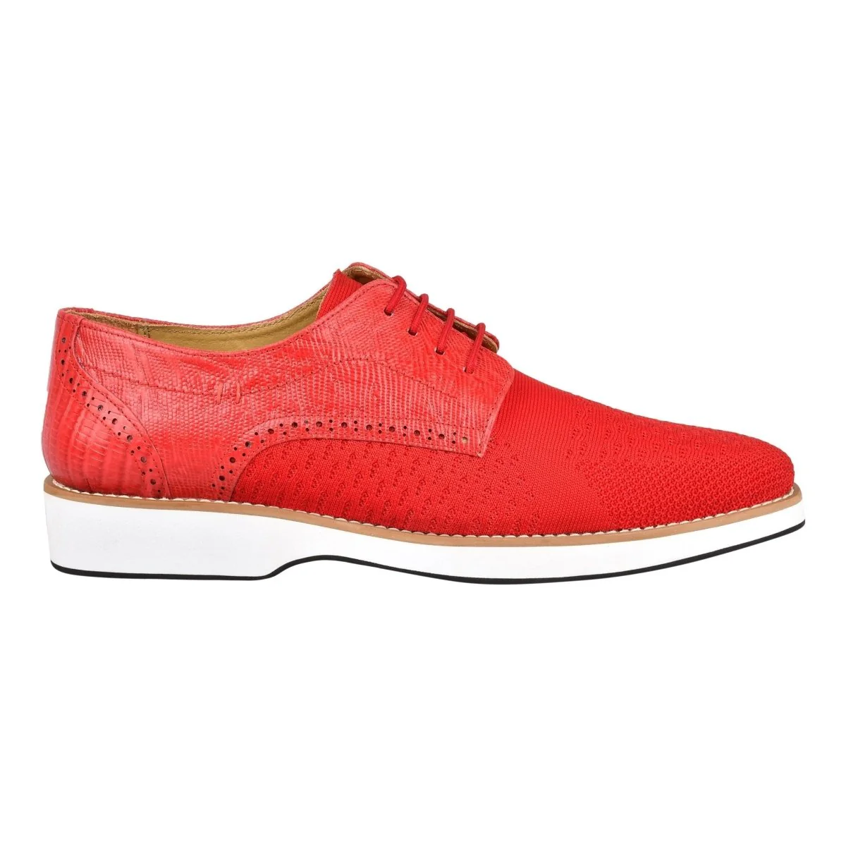 Liberty Zeno Gutta Lizard Print Leather Textile Casual Sneakers - Image 7