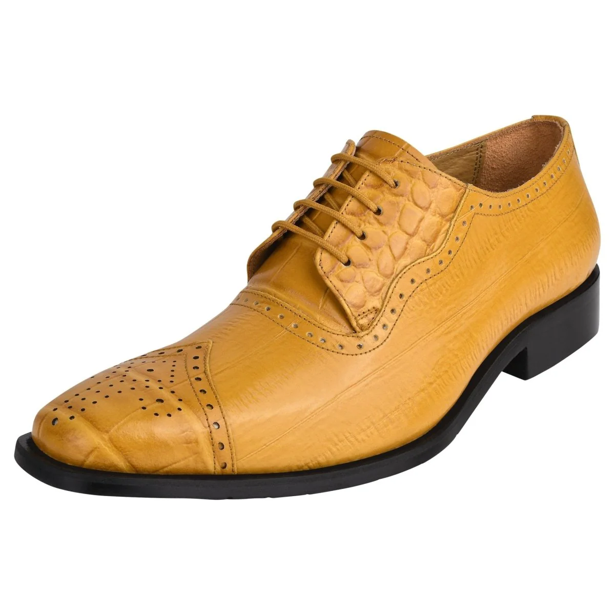 Liberty Zeno Henley Genuine Leather Oxford Style Brogue Dress Shoes - Image 29