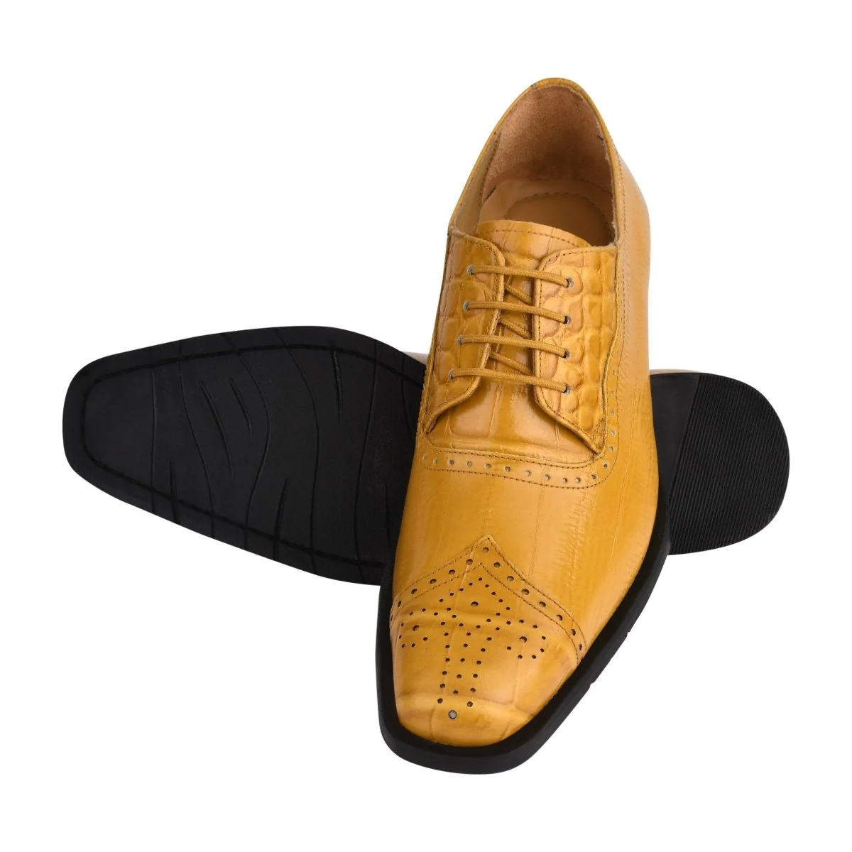 Liberty Zeno Henley Genuine Leather Oxford Style Brogue Dress Shoes - Image 30
