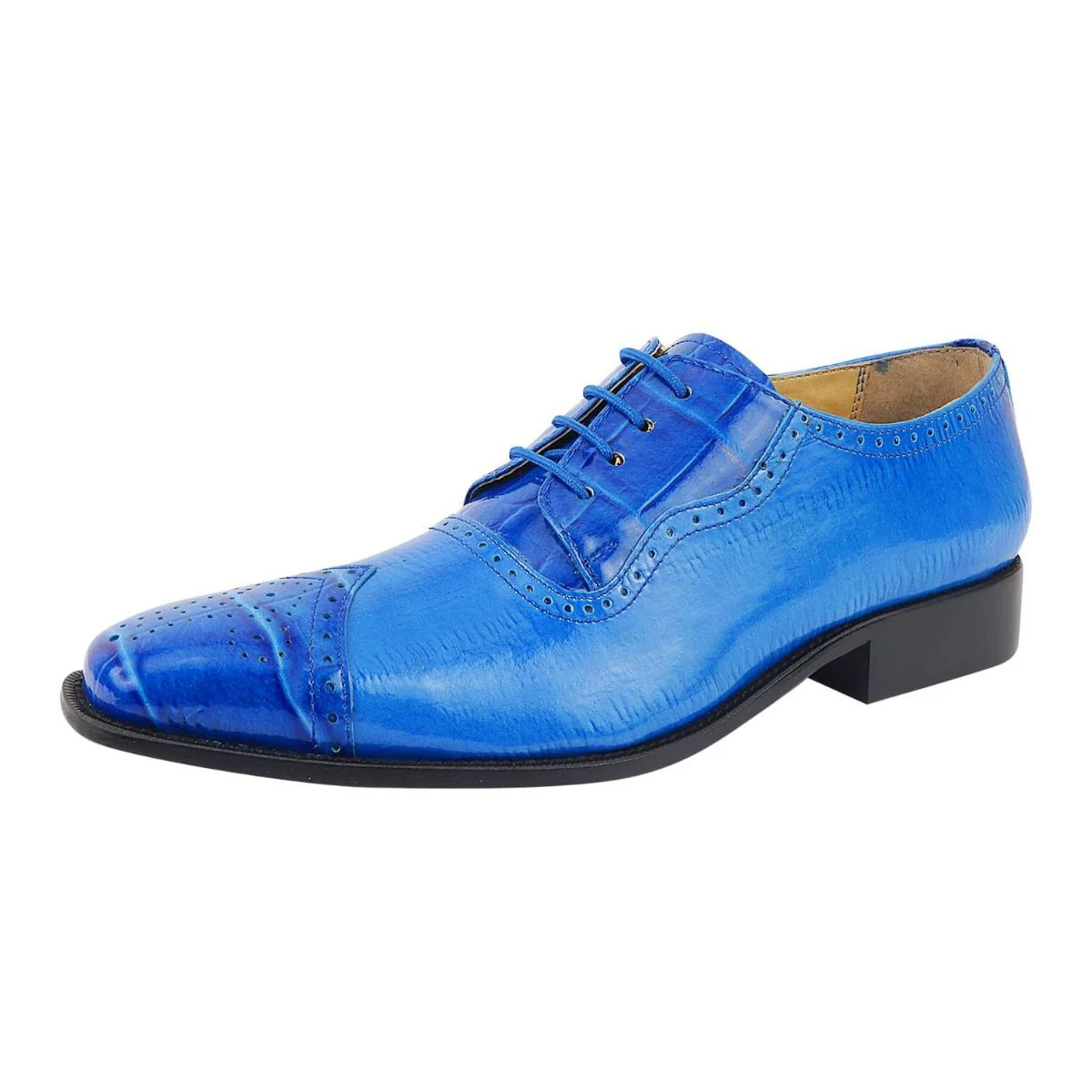 Liberty Zeno Henley Genuine Leather Oxford Style Brogue Dress Shoes - Image 8