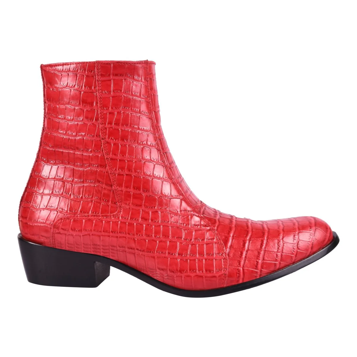 Liberty Zeno Jazzy Jackman Leather Print Ankle Length Boots - Image 11