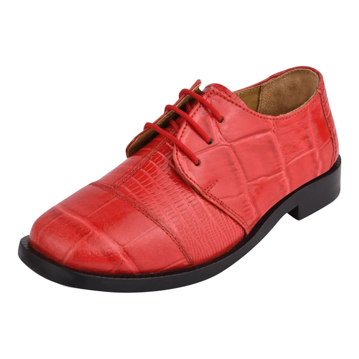 Liberty Zeno Joseph Leather Oxford Style Dress Shoes for Kids - Image 6