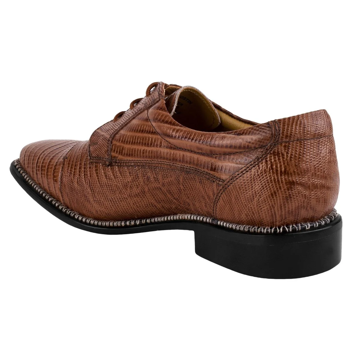 Liberty Zeno Jostin Genuine Leather Lizard Print Oxford Style Dress Shoes For Men - Image 19