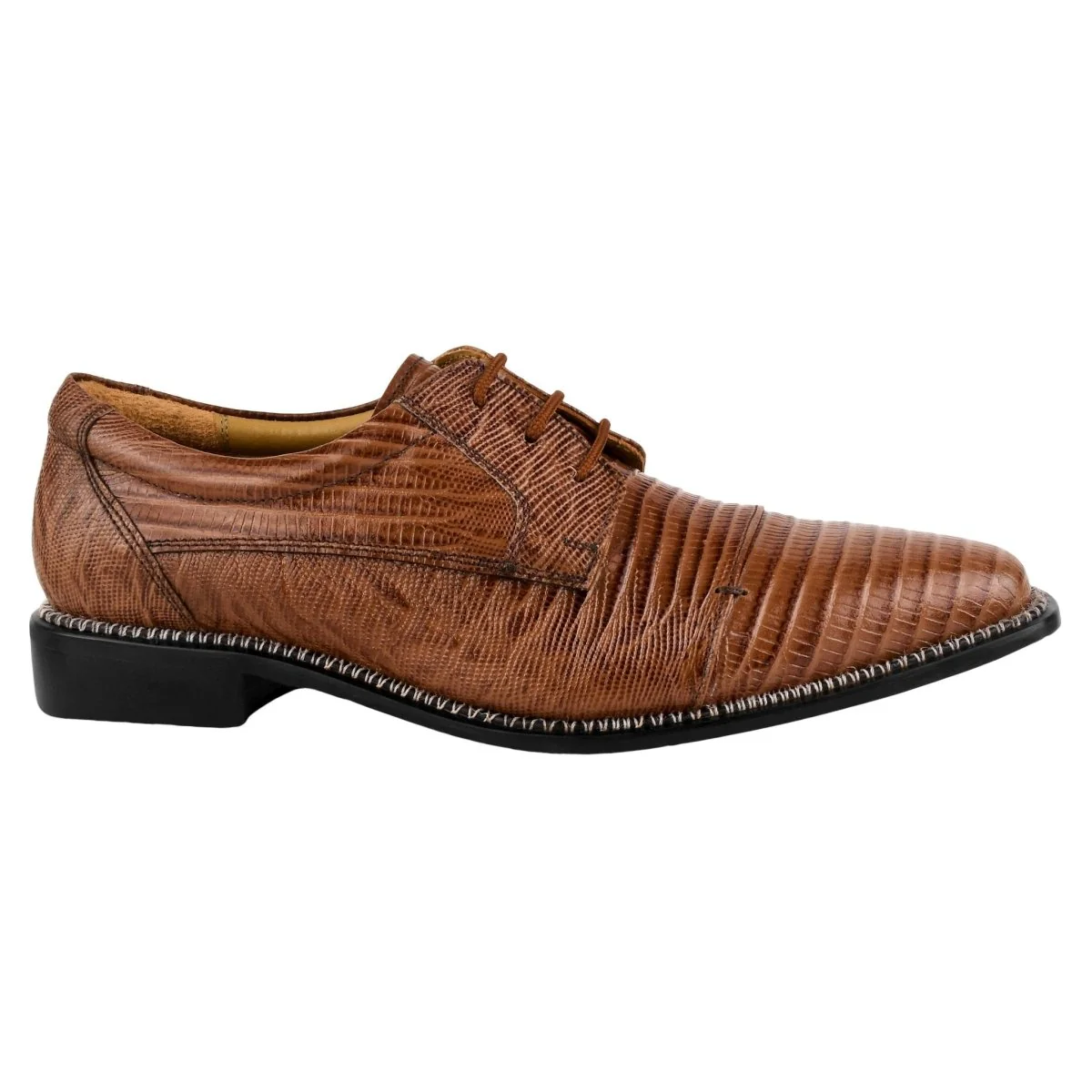 Liberty Zeno Jostin Genuine Leather Lizard Print Oxford Style Dress Shoes For Men - Image 21
