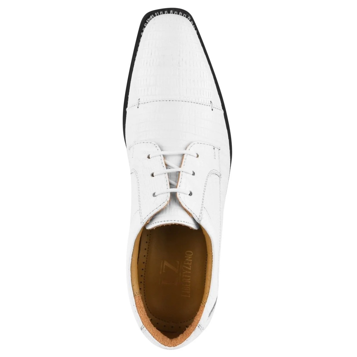Liberty Zeno Jostin Genuine Leather Lizard Print Oxford Style Dress Shoes For Men - Image 28