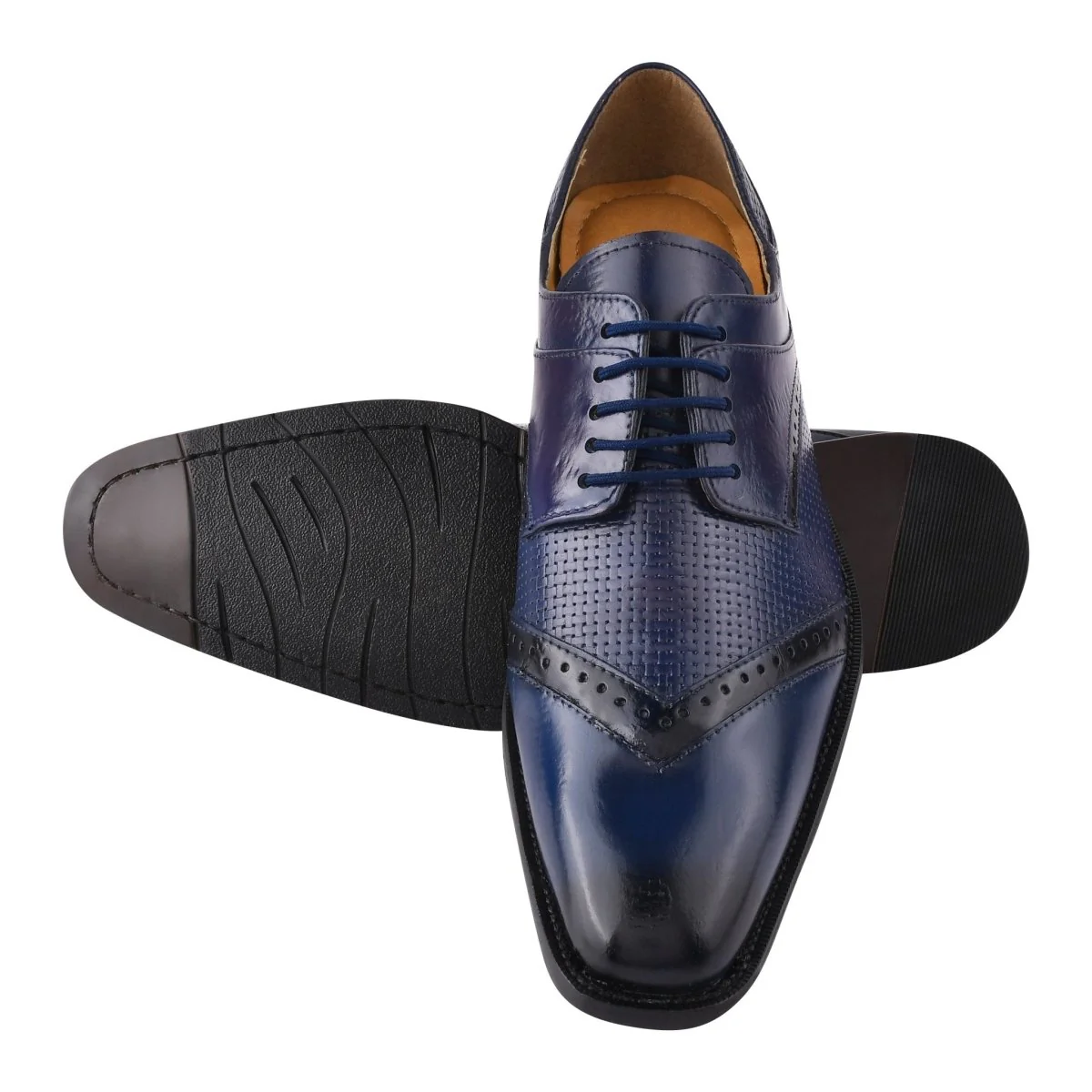 Liberty Zeno Kazma Leather Oxford Style Lace Up Dress Shoes - Image 16