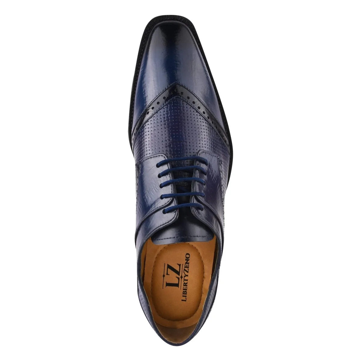 Liberty Zeno Kazma Leather Oxford Style Lace Up Dress Shoes - Image 18