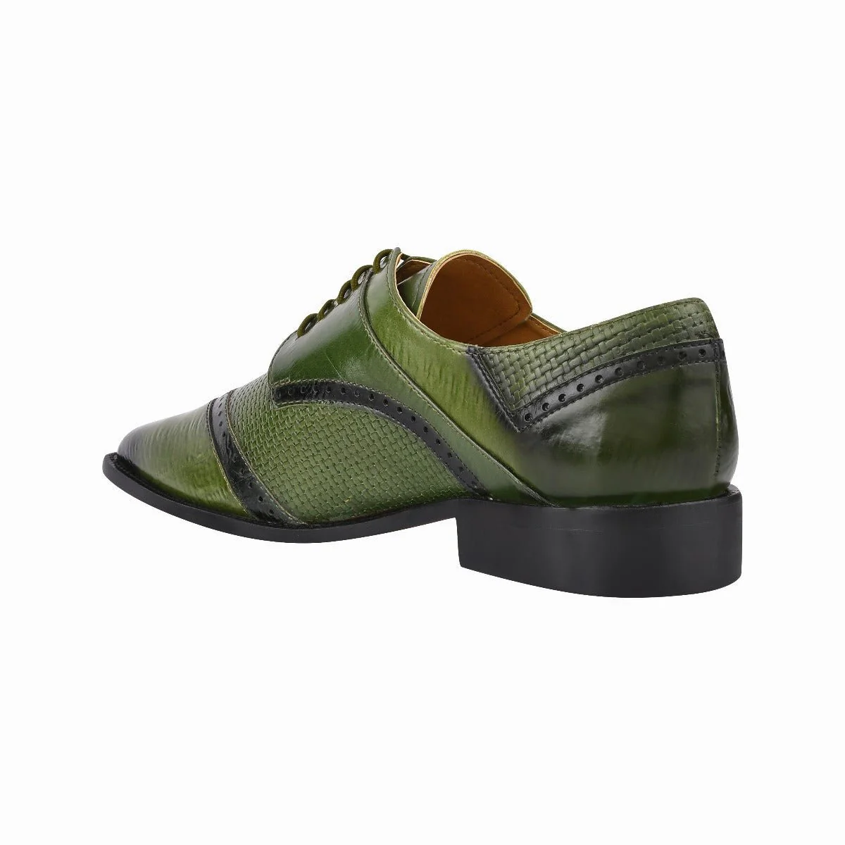 Liberty Zeno Kazma Leather Oxford Style Lace Up Dress Shoes - Image 3