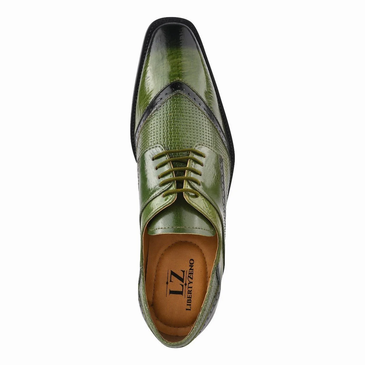 Liberty Zeno Kazma Leather Oxford Style Lace Up Dress Shoes - Image 4