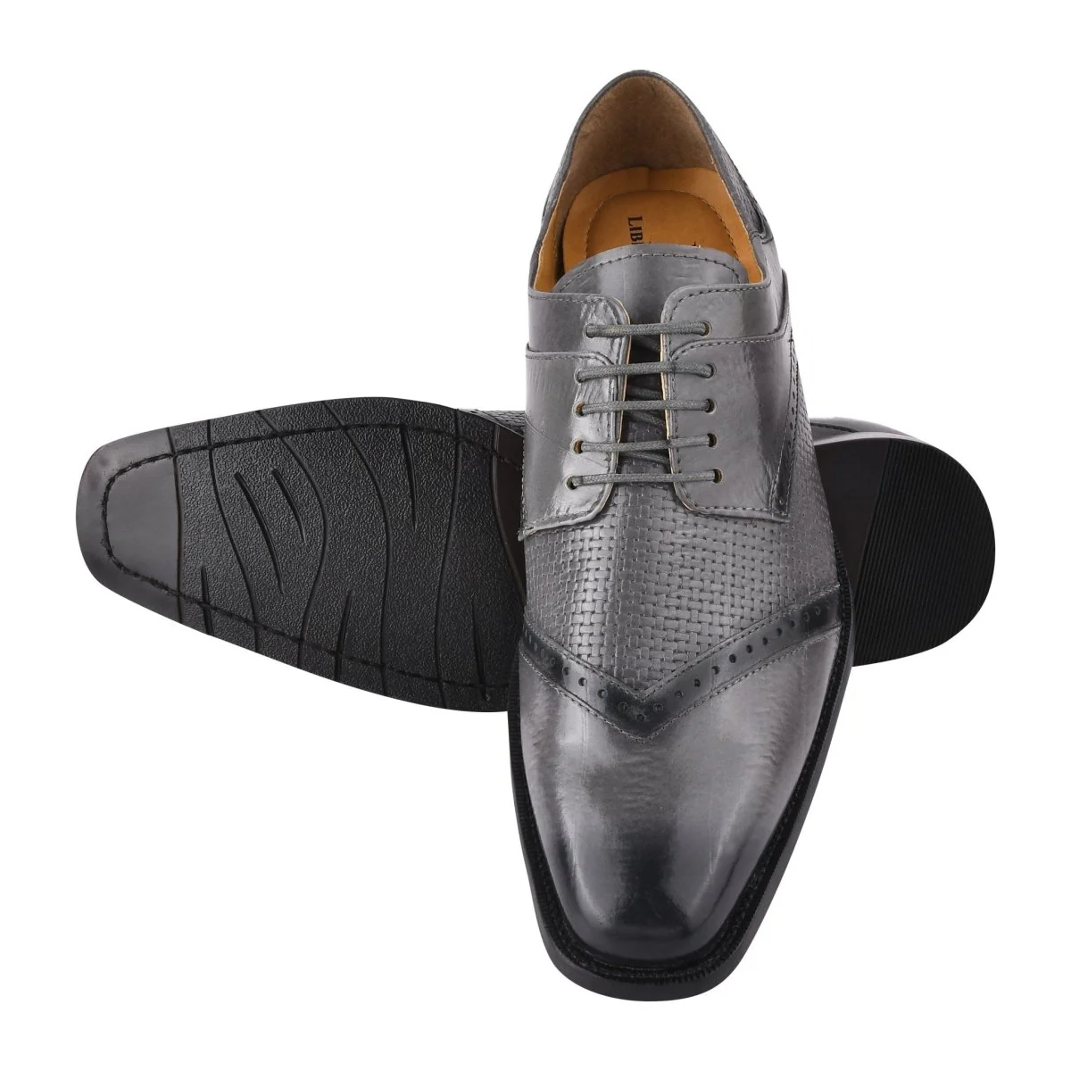 Liberty Zeno Kazma Leather Oxford Style Lace Up Dress Shoes - Image 9