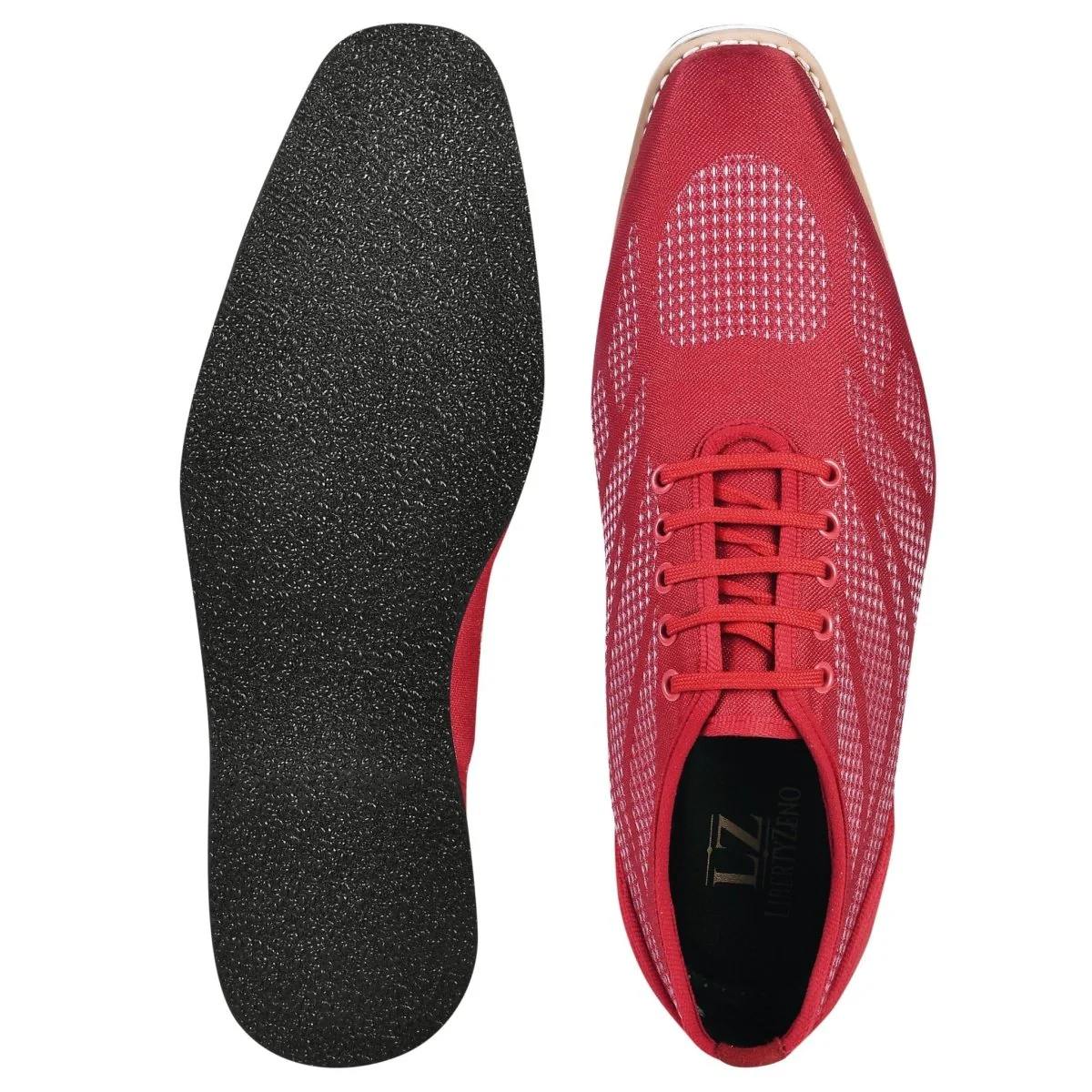 Liberty Zeno Lava Singh Mens Casual Textile Printed Lace up Shoes - Image 15