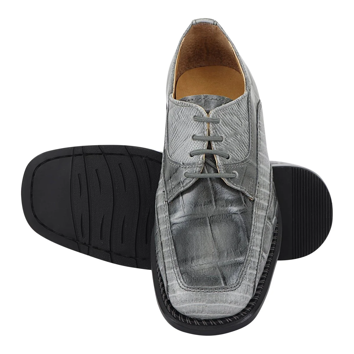 Liberty Zeno Lucifer Leather Oxford Style Dress Shoes for Kids - Image 9
