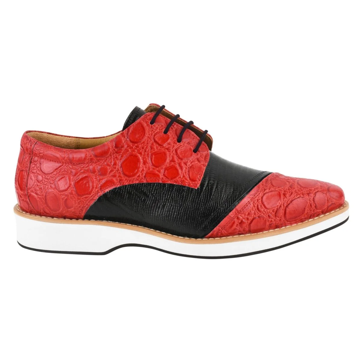 Liberty Zeno Lucky mens oxford croco lizard print casual shoes - Image 14
