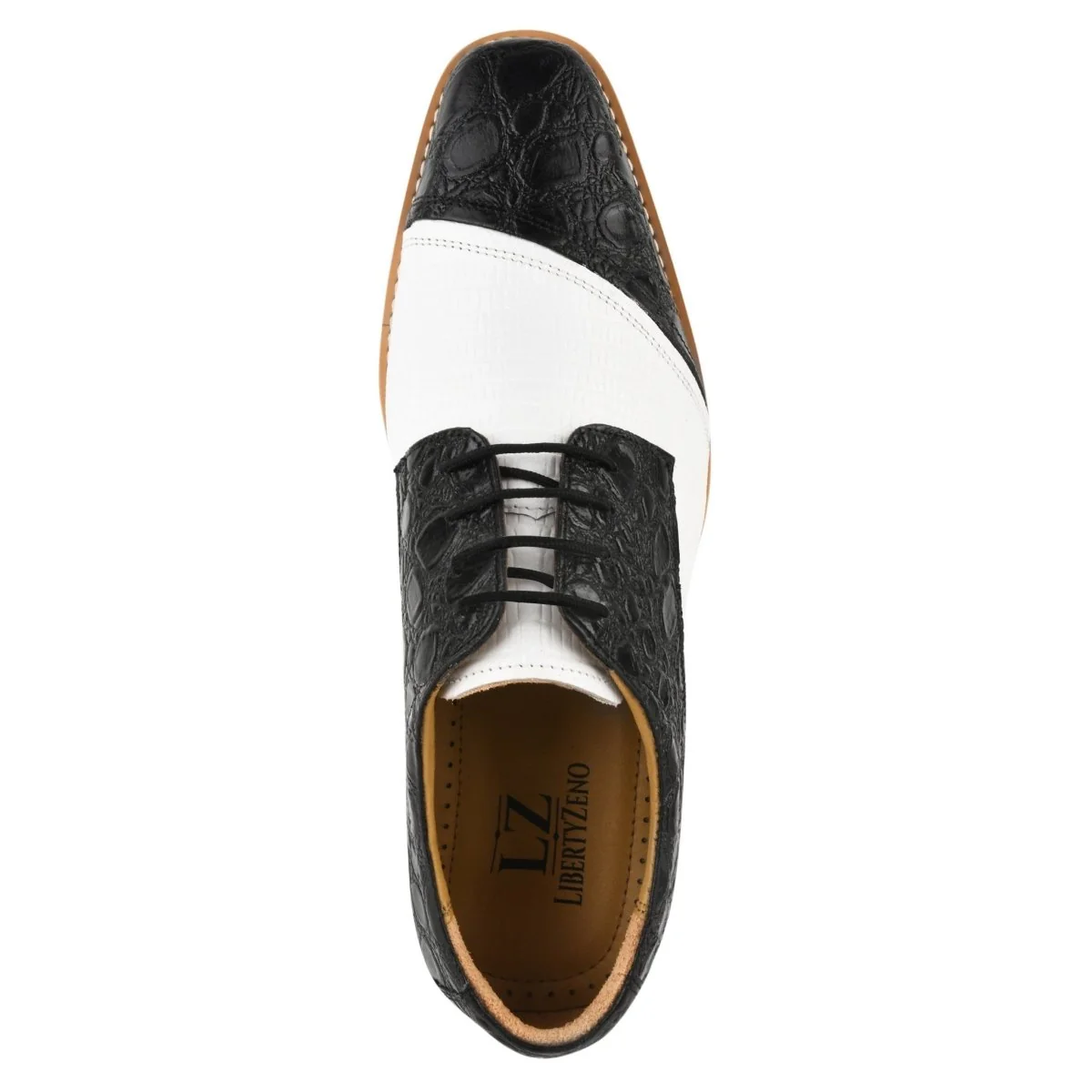 Liberty Zeno Lucky mens oxford croco lizard print casual shoes - Image 21