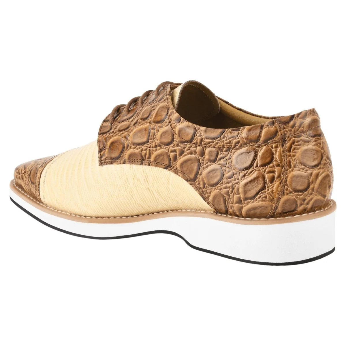 Liberty Zeno Lucky mens oxford croco lizard print casual shoes - Image 4