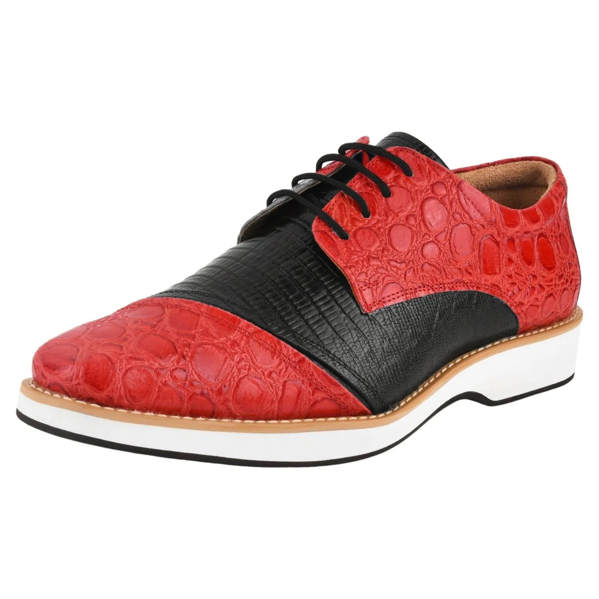 Liberty Zeno Lucky mens oxford croco lizard print casual shoes - Image 9