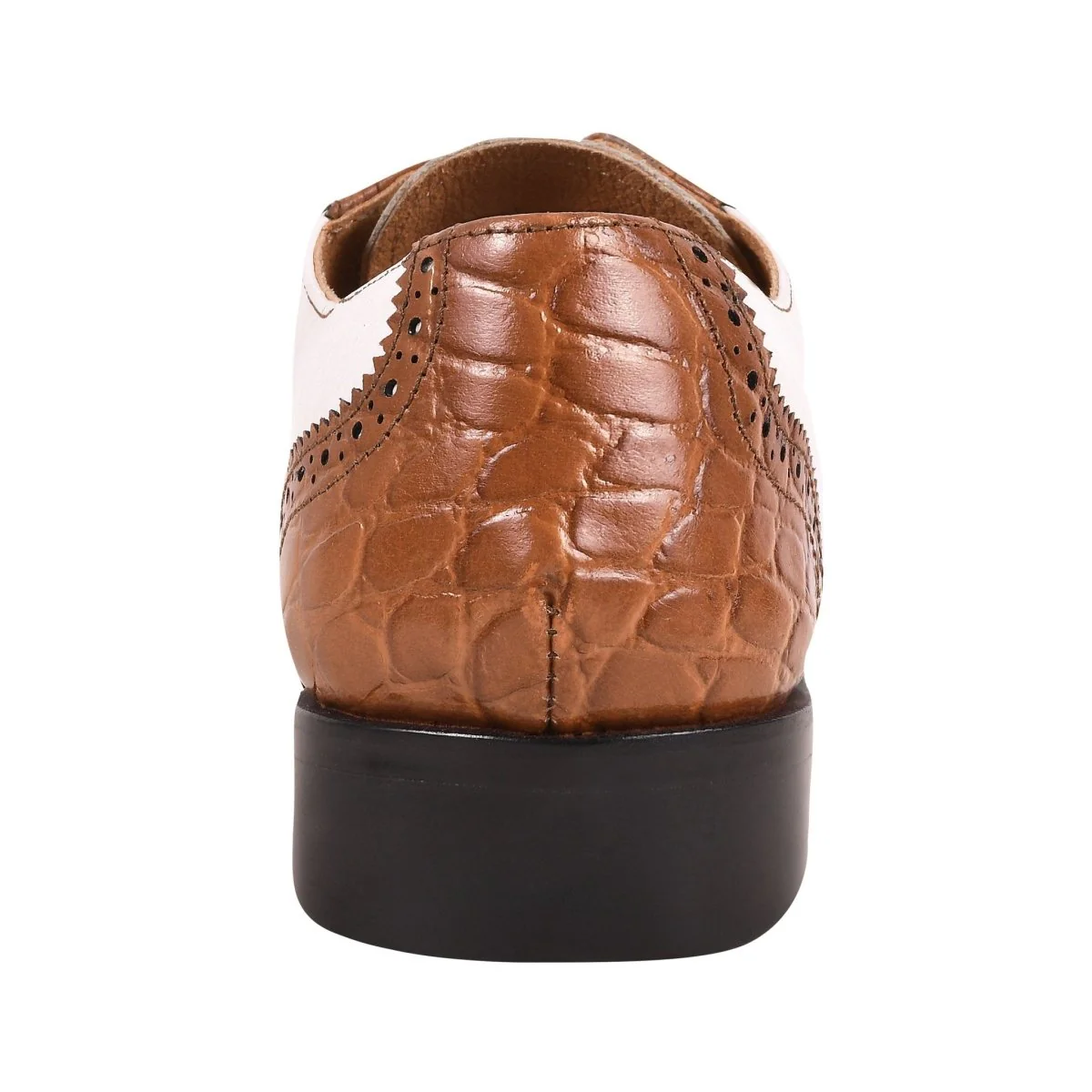 Liberty Zeno Macon Leather and Suede Crocodile Printed Oxford Dress Shoes - Image 26