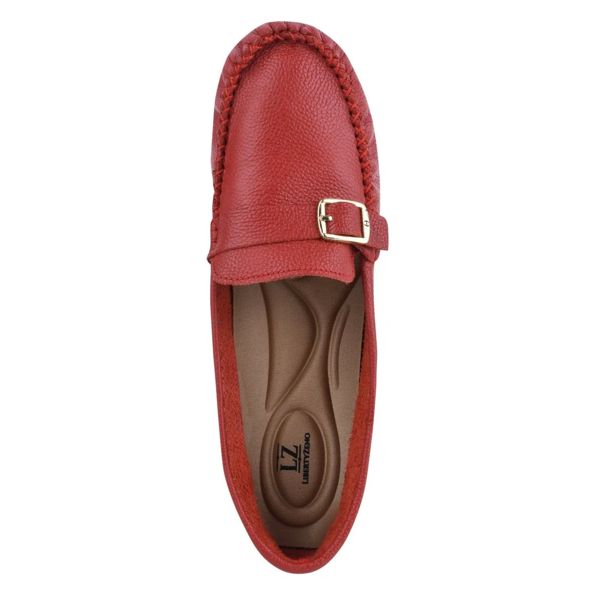 Liberty Zeno MARY Genuine Leather Women's Slip On Buckle Loafers - Image 5