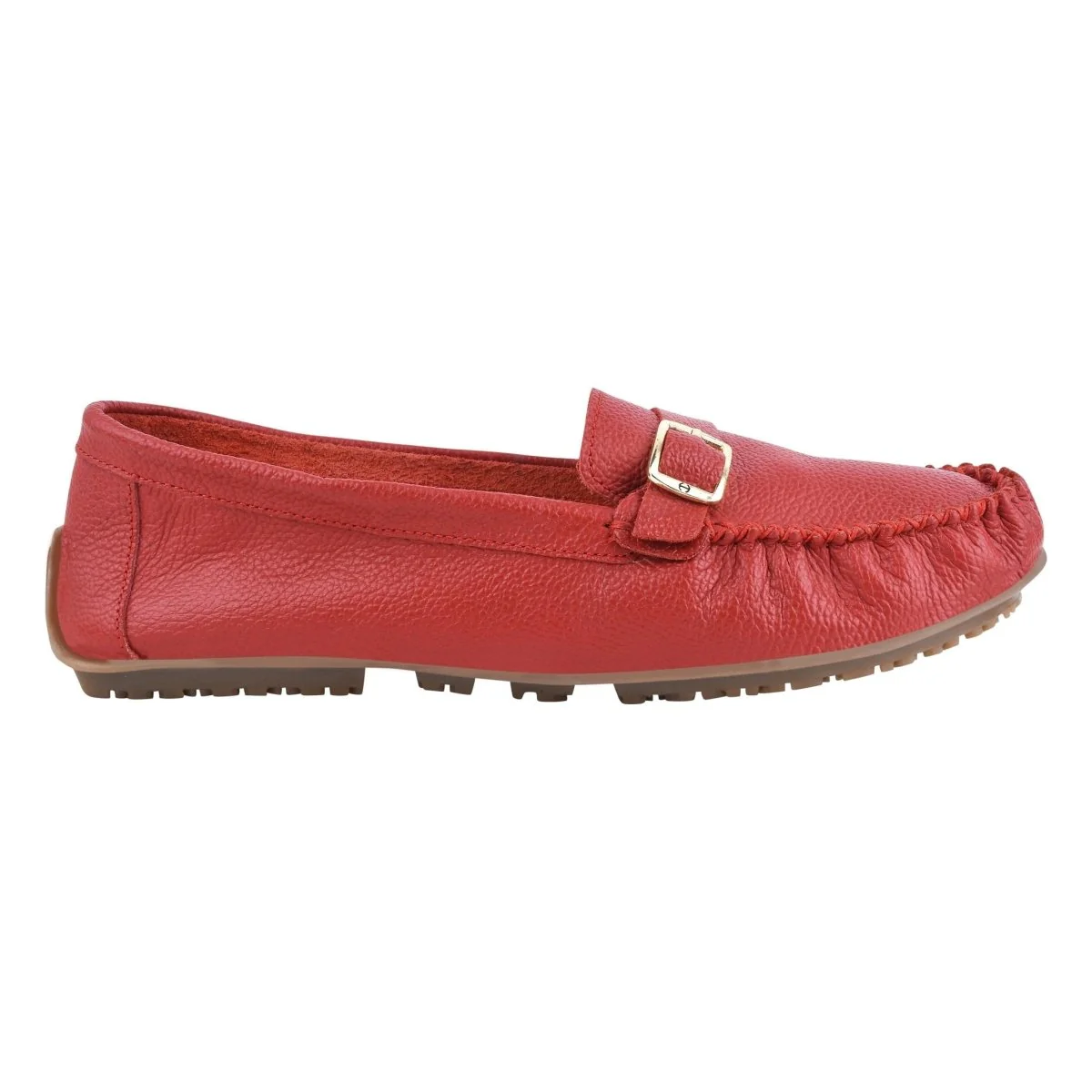 Liberty Zeno MARY Genuine Leather Women's Slip On Buckle Loafers - Image 6