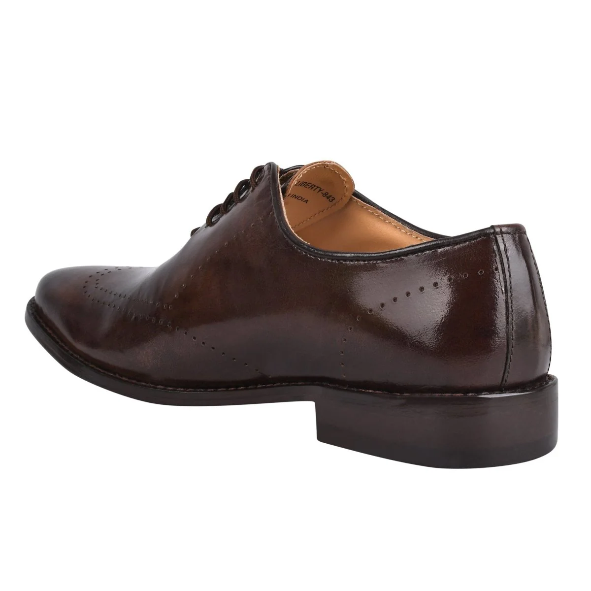 Liberty Zeno Mens Genuine Leather Wingtip Formal Business Dress Shoe - Image 10