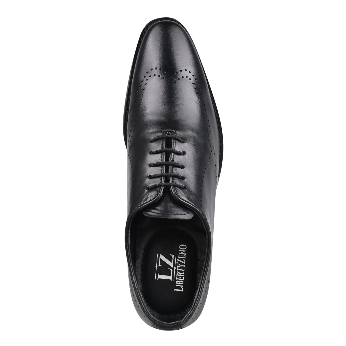 Liberty Zeno Mens Genuine Leather Wingtip Formal Business Dress Shoe - Image 4