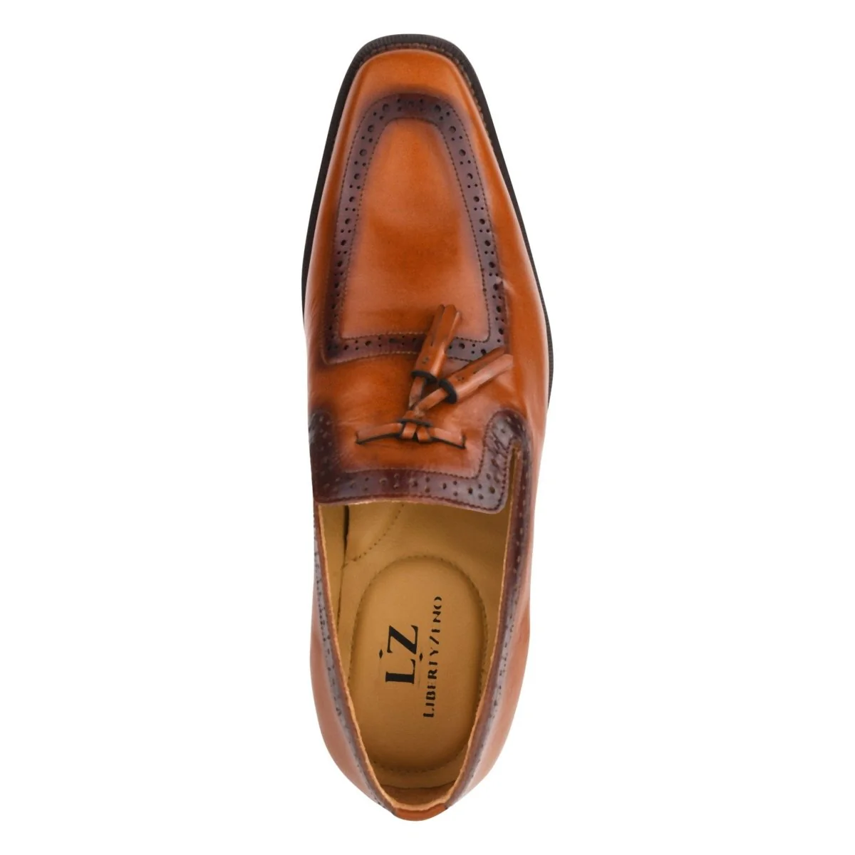 Liberty Zeno Men's Tassel Loafer Leather Shoes - Image 5