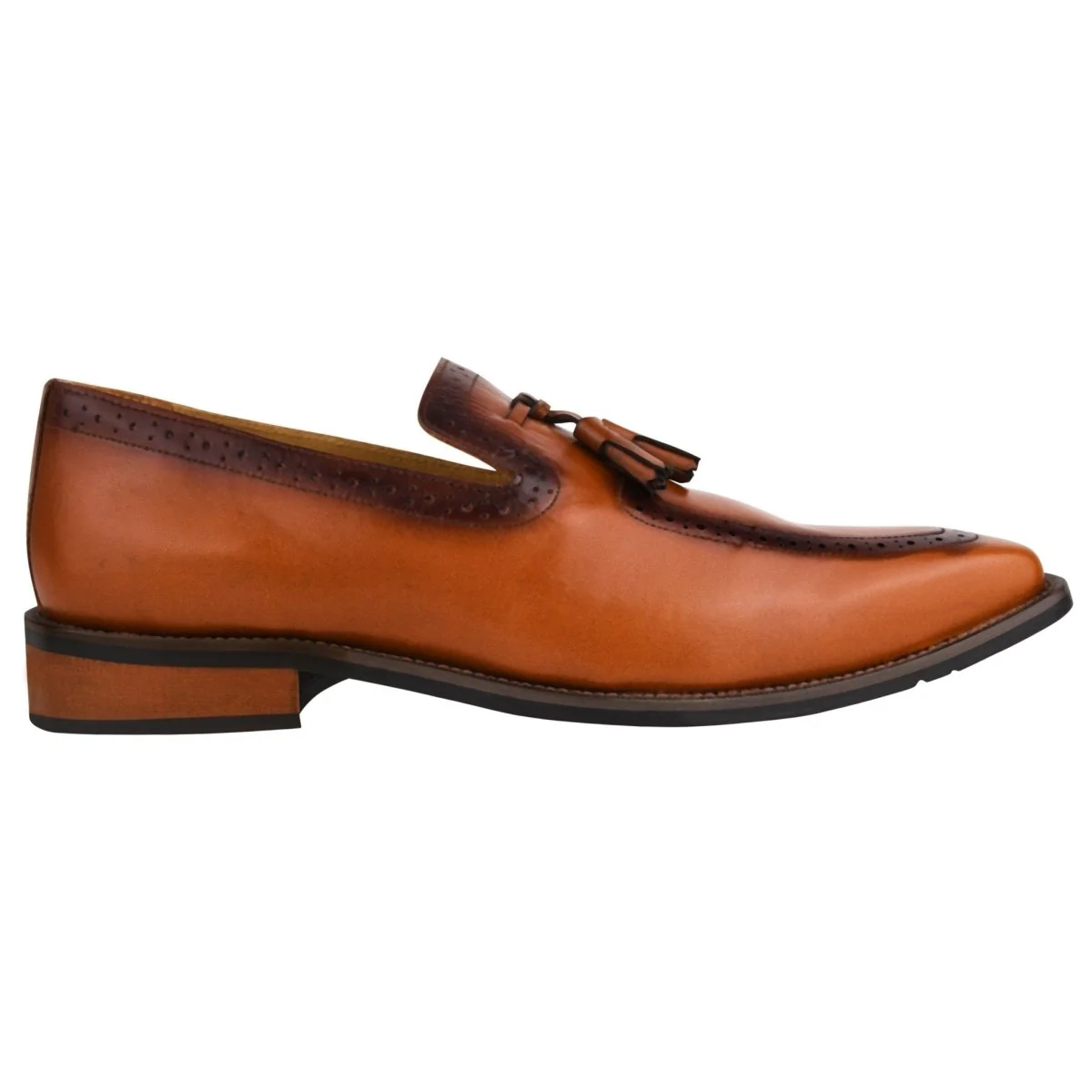 Liberty Zeno Men's Tassel Loafer Leather Shoes - Image 6