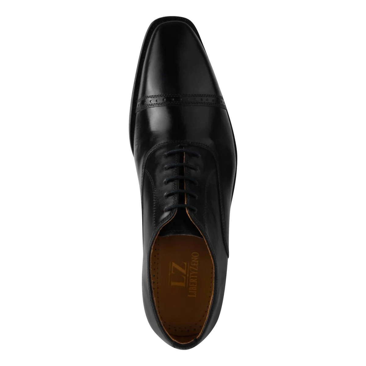 Liberty Zeno Oscar Mens Leather Lace up Oxford Designer Dress Shoes - Image 21