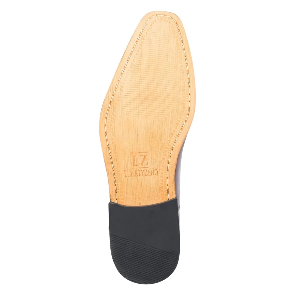 Liberty Zeno Oscar Mens Leather Lace up Oxford Designer Dress Shoes - Image 9